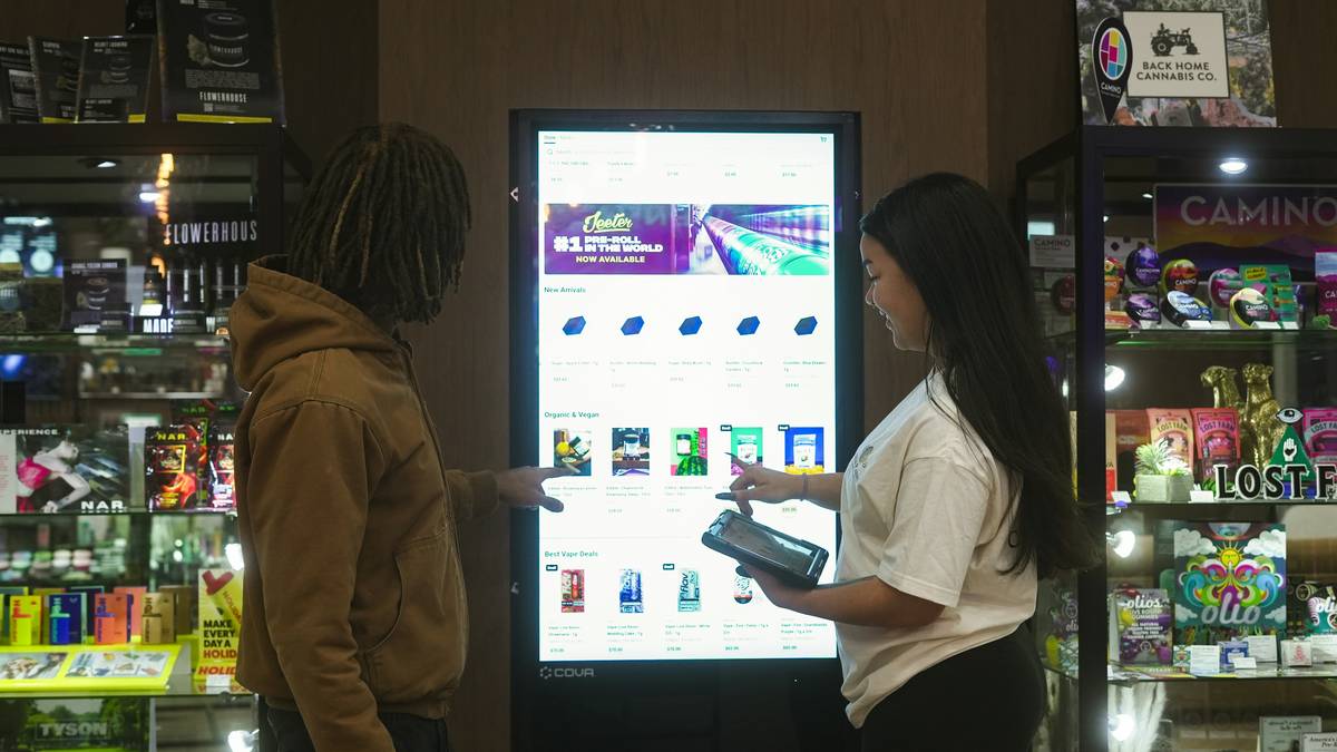 smart mirror for smartboard showing weather and calendar data on a reflective surface with touch annotation overlay